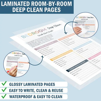 TidyMinds™ ADHD Cleaning Planner